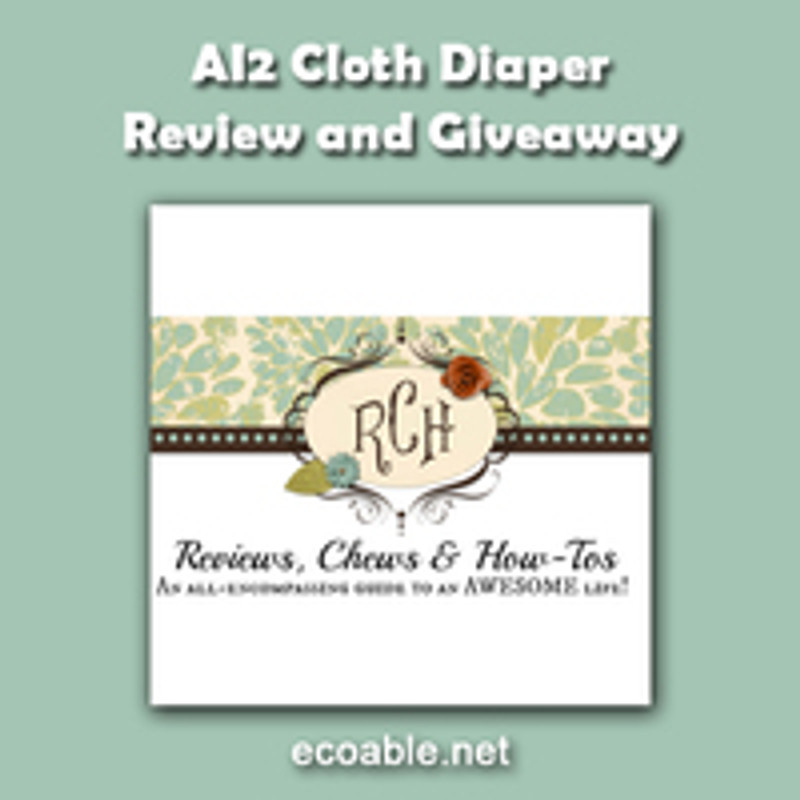 Review & Giveaway: AI2 Cloth Diapers, hosted by "Reviews, Chews and How-to's" blog
