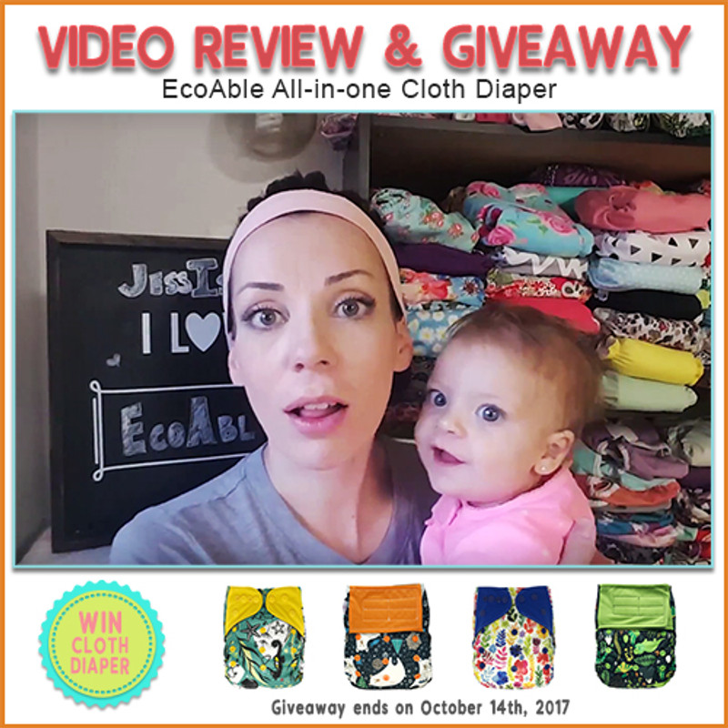 Video Review: EcoAble All-in-one Cloth Diapers by Jess Is Blessed