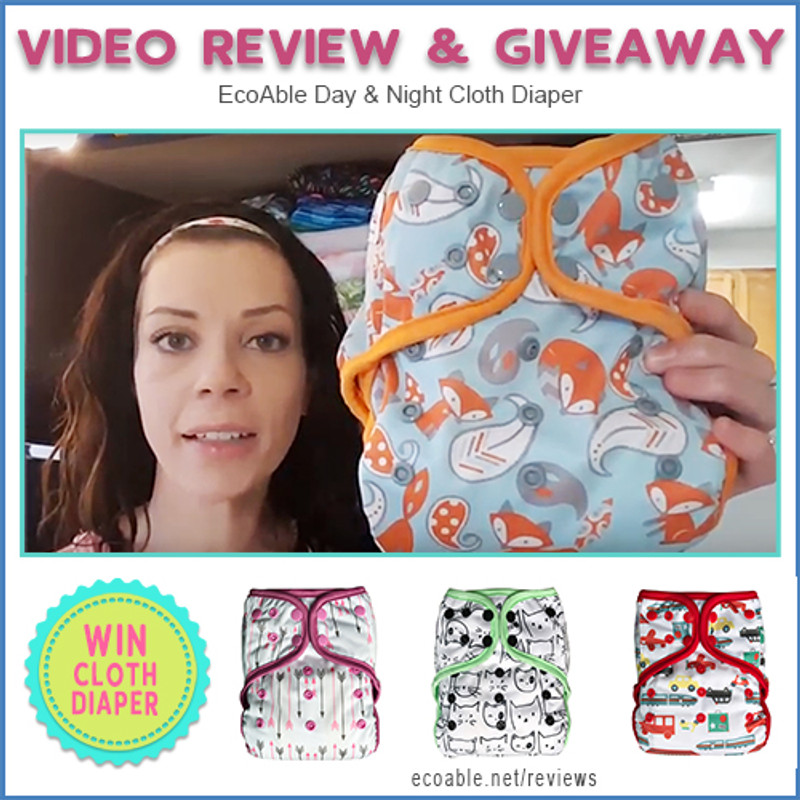 Video Review: EcoAble Day & Night Cloth Diaper by Jess Is Blessed