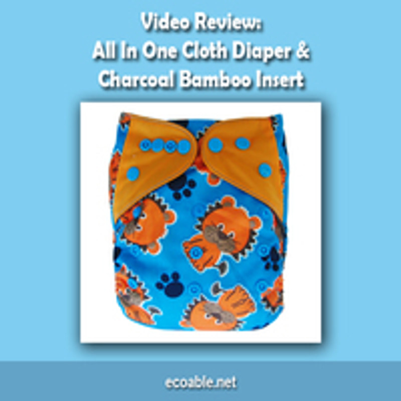 Video Review: All In One Cloth Diapers with Charcoal Bamboo Inserts Video Review: All In One Cloth Diapers with Charcoal Bamboo Inserts