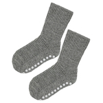 Hirsch Natur - Kids Socks with Grips: 3-pack 100% Organic Wool Socks ...