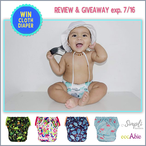 Review: EcoAble 3-in-1 Cloth Diaper by Simpli Sanders