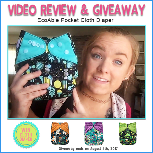 Video Review: EcoAble Pocket Cloth Diaper by DollarTree Momma