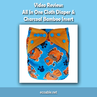 Video Review: All In One Cloth Diapers with Charcoal Bamboo Inserts