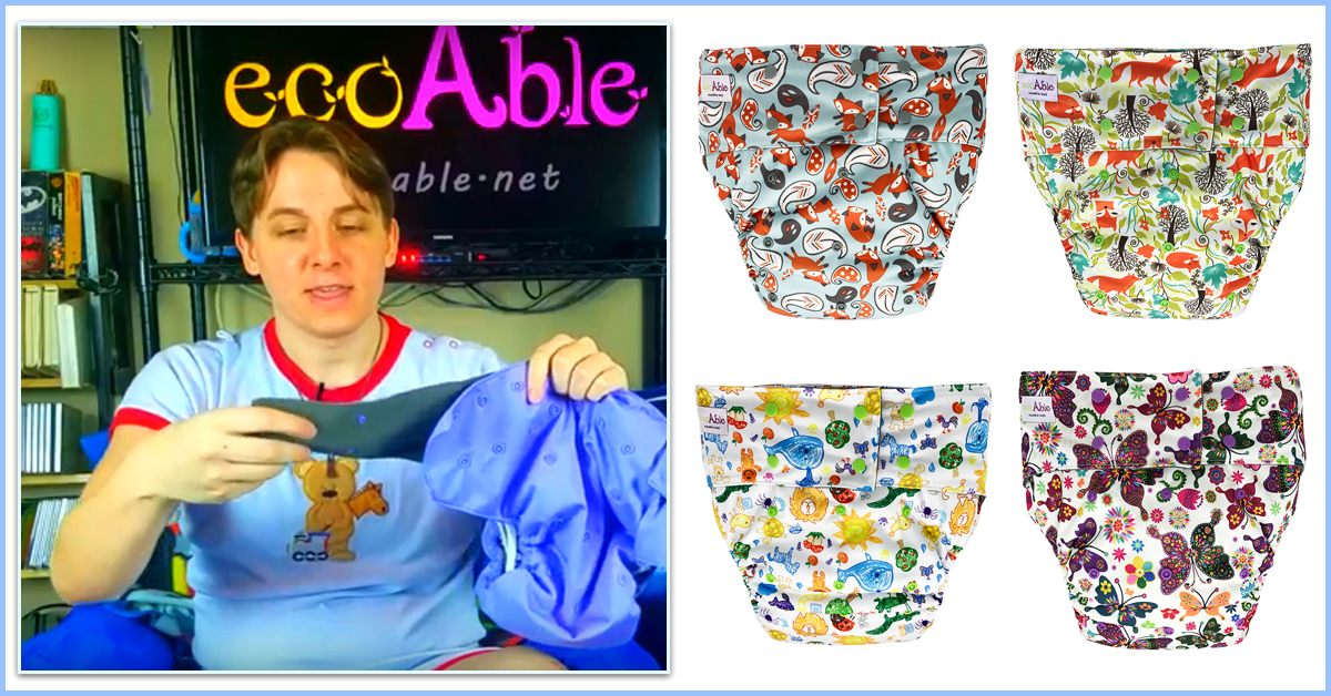 EcoAble Adult Cloth Diaper Video Review