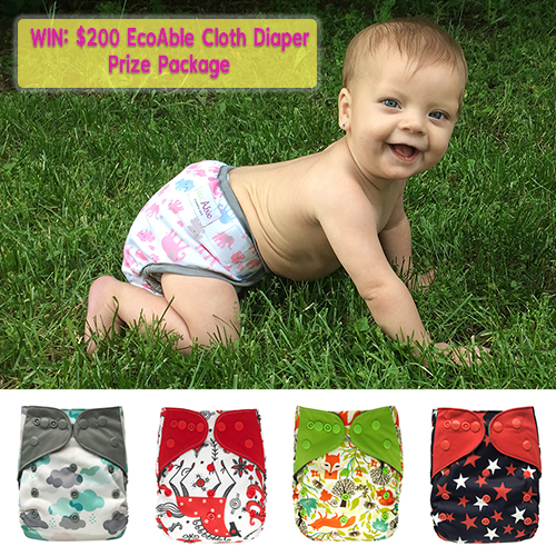 Giveaway 200 EcoAble Cloth Diaper Prize Package ECOABLE