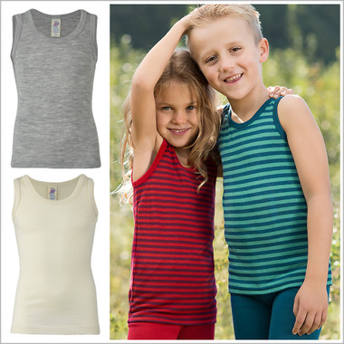 Engel - Kids Sleeveless Thermal Shirt: Base Layer or Pajama Top