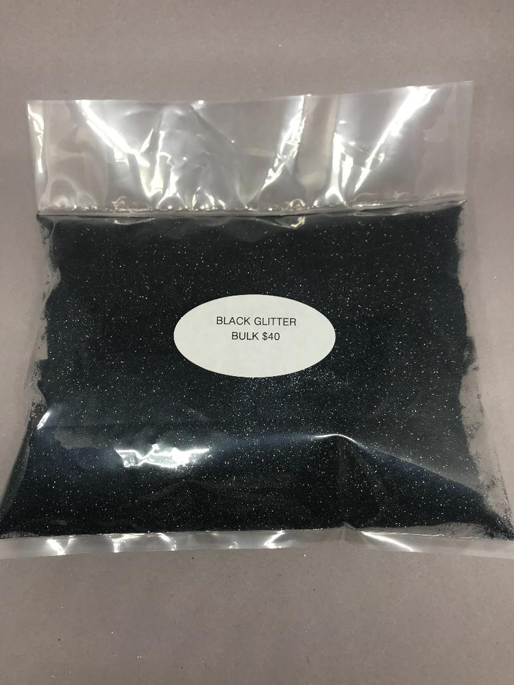 BULK Black Glitter