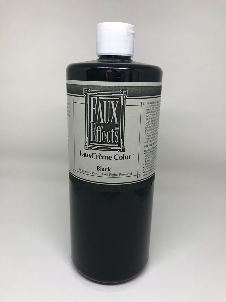 FauxCrème Color Black 16oz. - Paint and Design Store