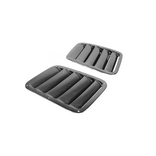 APR Carbon Fiber Hood Vents - Universal Hood Vents Square