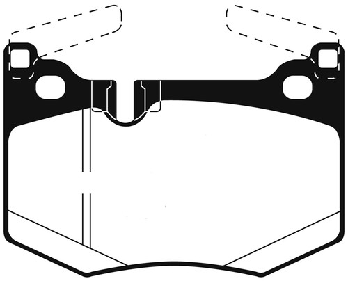 EBC Yellowstuff Brake Pad Set - REAR - Lexus RC-F