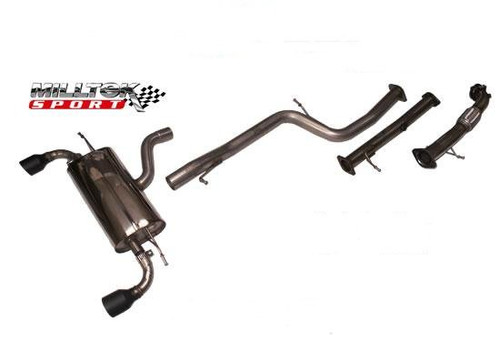 Milltek Non Res Turbo Back Exhaust System inc De-Cat Pipe - Ford Focus ST 225