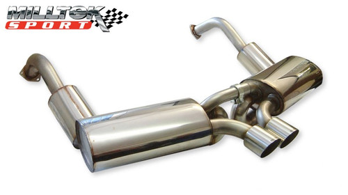 Milltek Primary Cat Back Exhaust System inc Secondary De-Cats - Porsche Cayman S 3.4