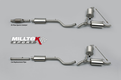 Milltek Cat Back Exhaust System - Renault Clio 200 inc Cup