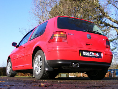 Milltek 4-Motion Style Non Res Cat Back Exhaust System - Volkswagen Golf Mk4 1.9 TDI PD / non-PD
