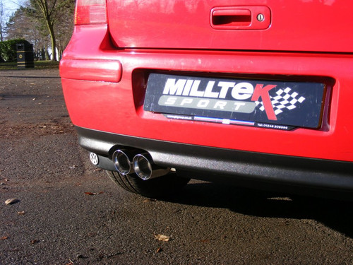 Milltek 4-Motion Style Resonated Cat Back Exhaust System - Volkswagen Golf Mk4 GTI 1.8T