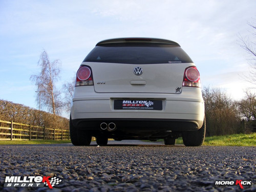 Milltek Turbo Back Exhaust System inc High Flow Sports Cat - Volkswagen Polo GTi 1.8T