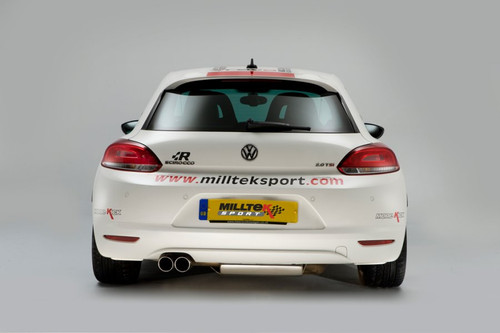 Milltek Turbo Back Exhaust System inc High Flow Sports Cat - Volkswagen Scirocco GT 2.0 TSi 200PS