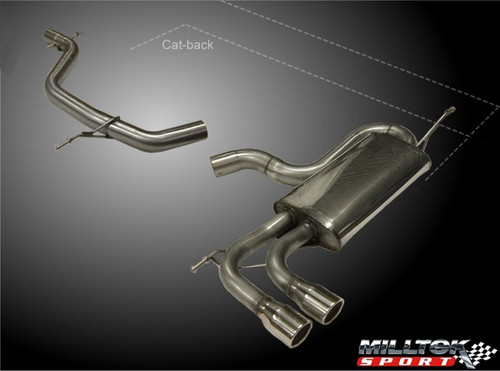 Milltek TUV Approved Non Res Cat Back Exhaust System - Volkswagen Golf Mk5 GTi 2.0T FSI