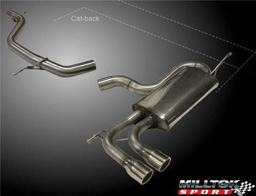 Milltek Non Res Cat Back Exhaust System - Volkswagen Golf Mk5 GTi Edition 30 2.0T FSi 230PS