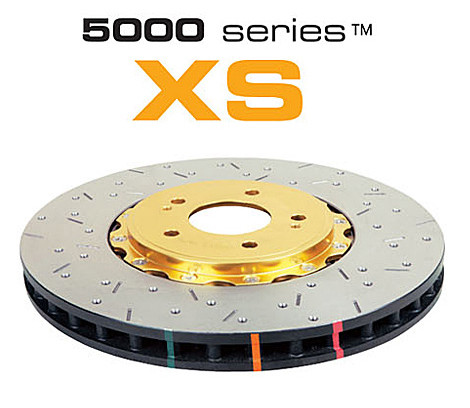 5000 series - Crossed Drilled & Slotted 2-Piece Gold Hat