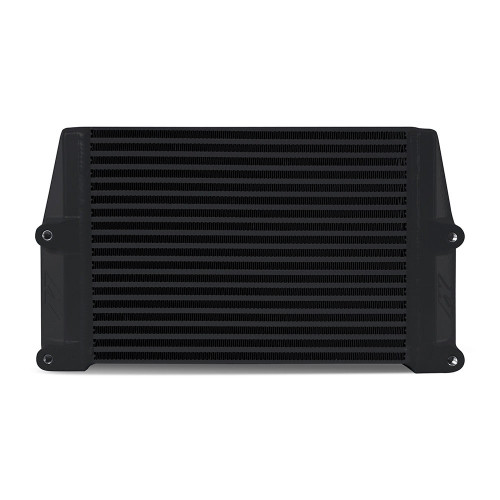 Universal Oil Cooler, HD Bar-and-Plate, Black, 10in Core, Same-Side Outlets