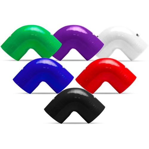 90-Degree Coupler, Black, Silicone, 3.00in