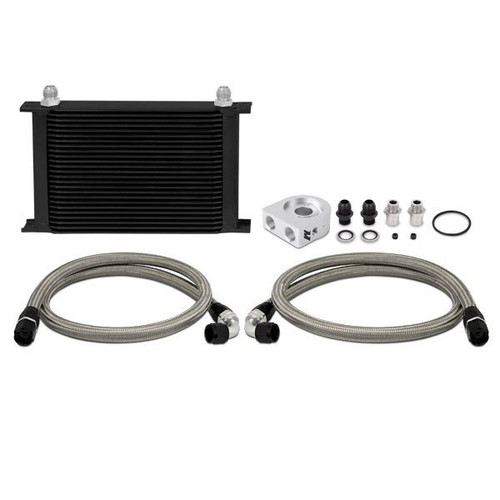 Universal Oil Cooler 19-Row, Black, Kit