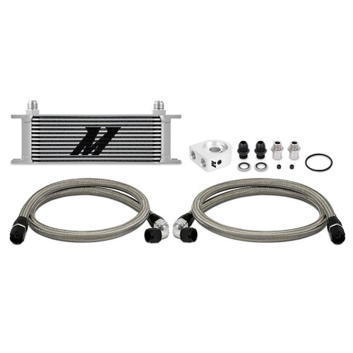 Universal Oil Cooler, 13-Row, Silver, Kit