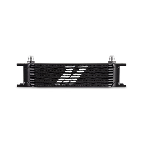 Universal Oil Cooler, 10-Row, Black, -8AN