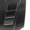 TS-style carbon fiber hood for 1999-2000 Honda Civic