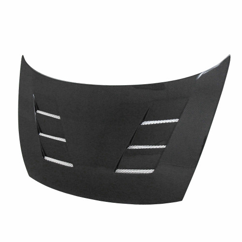 TS-style carbon fibre bonnet for 2006-2011 Honda Civic 4DR