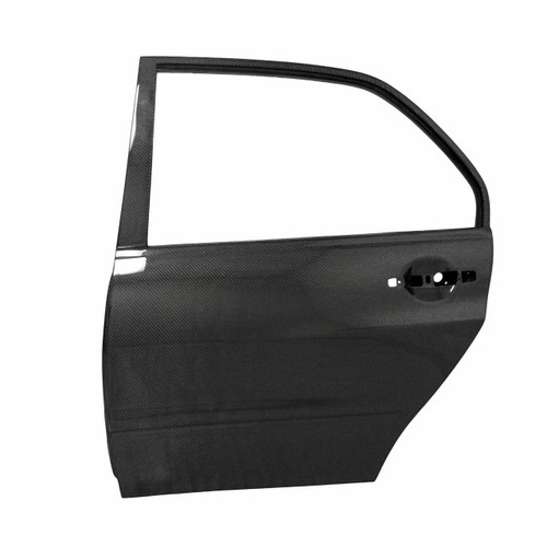 OE-style carbon fiber doors for 2003-2006 Mitsubishi Lancer EVO (FRONT) - Offroad use only