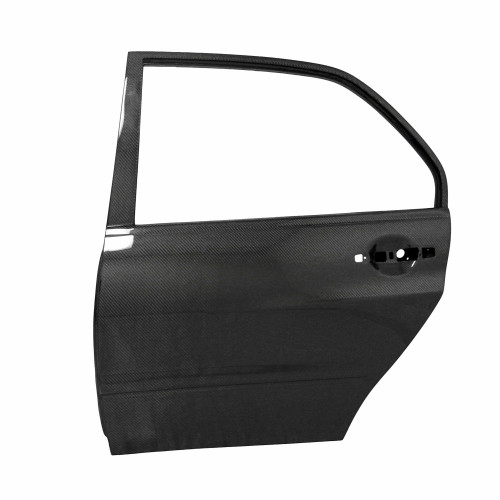 OE-style carbon fibre doors for 2003-2006 Mitsubishi Lancer EVO (REAR) - Offroad use only