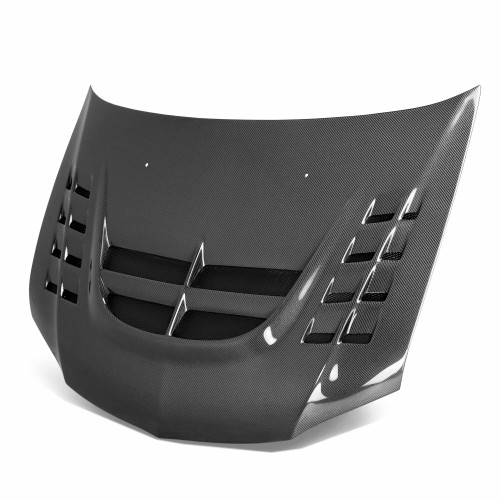 CWII-style carbon fibre bonnet for 2003-2006 Mitsubishi Lancer EVO