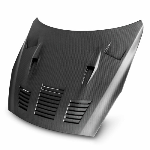 GTII-style dry carbon fibre bonnet for 2009-2016 Nissan GTR - Matte finish
