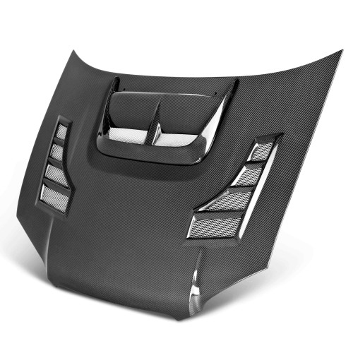 CW-style carbon fibre bonnet for 2004-2005 Subaru Impreza/WRX/STi