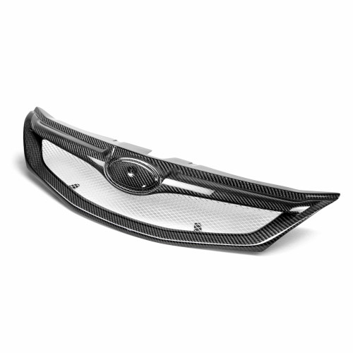 STI-style carbon fibre front grille for 2008-2010 Subaru WRX STi