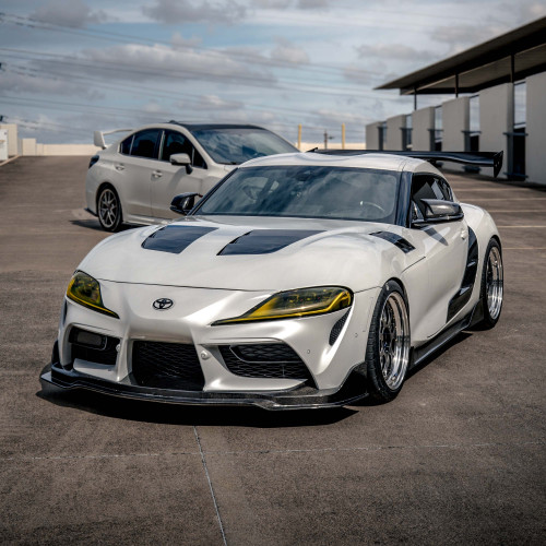 TSII-style double sided carbon fibre bonnet for 2020-2023 Toyota Supra