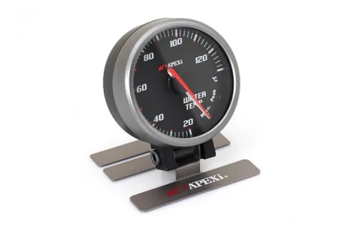 APEXi EL II System Gauge,  Water Temp, Black Display / Silver Ring