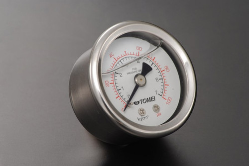 Tomei 100psi Fuel Pressure Gauge - White Face