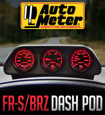 Autometer 52mm Triple Gauge Dash Pod - Subaru BRZ / Toyota GT86