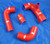 Samco Silicone Turbo Hose Kit - Fiat Uno Mk2 (With 25mm Dump Valve Connection)
