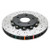 5000 series - Crossed Drilled & Slotted 2-Piece Black Hat