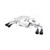 Milltek Exhaust for Alfa Romeo Giulia Quadrifoglio 2.9 V6 Bi-Turbo Front Pipe-back