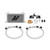 Oil Cooler Kit, Silver, Thermostatic, fits Jeep Wrangler JK 2007-2011