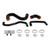 Silicone Lower Radiator Hose, Black, fits Ford Mustang GT 2015-2017