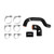 Silicone Intercooler Hoses for Subaru STI USDM, 2004-2007 Black