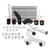 Intercooler Kit, Silver/Silver, fits Mitsubishi Lancer Evo X 2008-2015