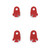 Fan Clips, Red, Plastic